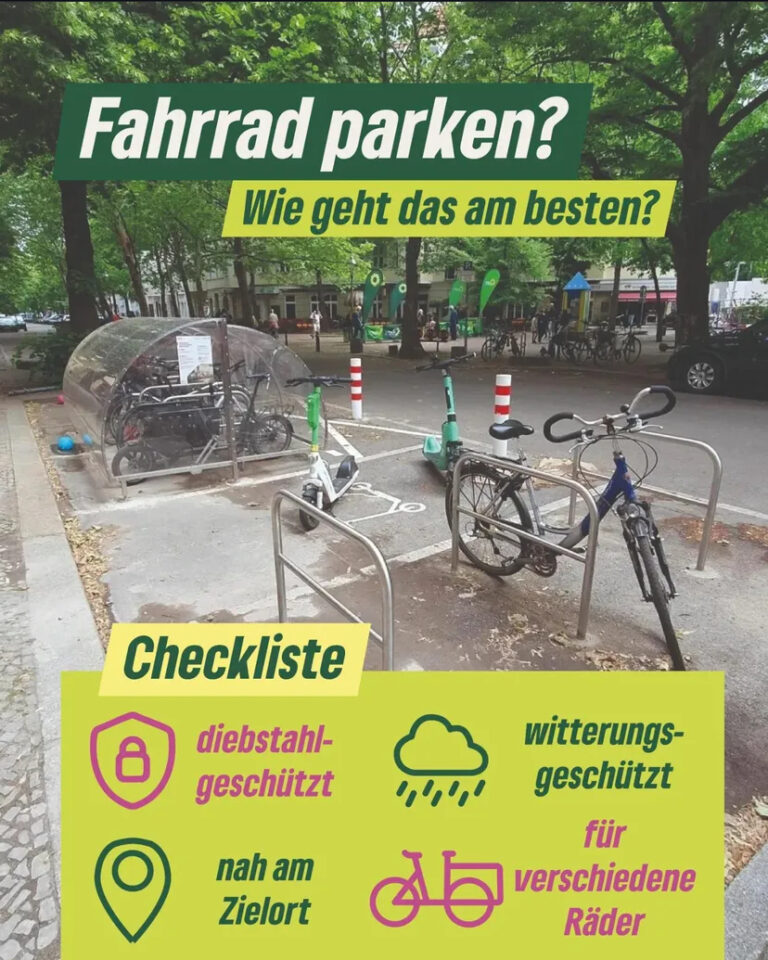 Abstellmöglichkeiten